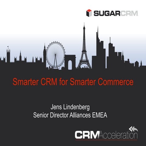 SugarCRM / IBM Portfolio Building smarter crm for smarter commerce