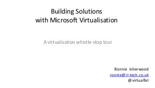 Building solutions with microsoft virtualisation
