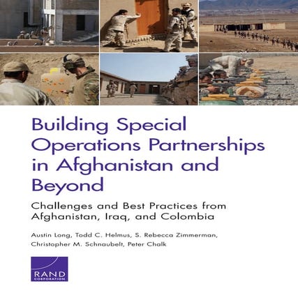 Building special operations partnership in afghanistan and beyond