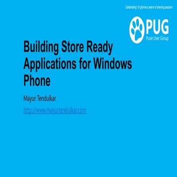 Building Store Ready Application for Windows Phone