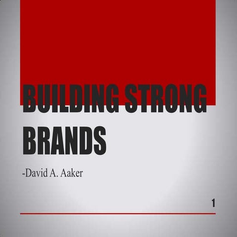 Building strong brands