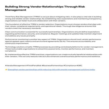 Building a Strong Vendor Risk Management Framework.pdf