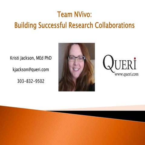 Building successful research collaboration