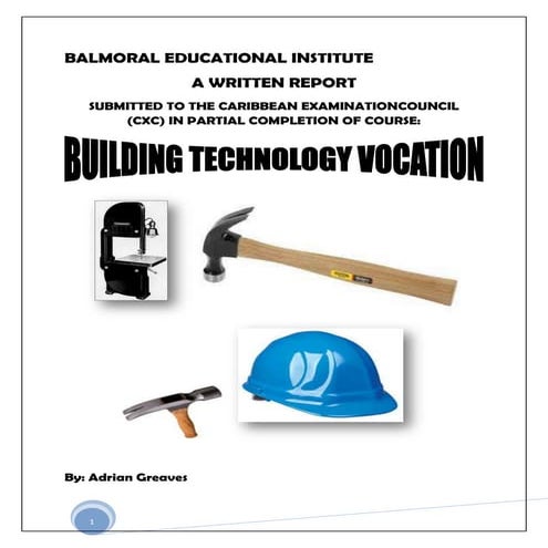 Building technology s.b.a .adrian greaves