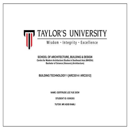 Building Technology 1