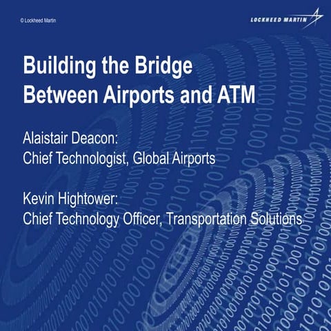 Building the Bridge Between Airports and Air Traffic Management