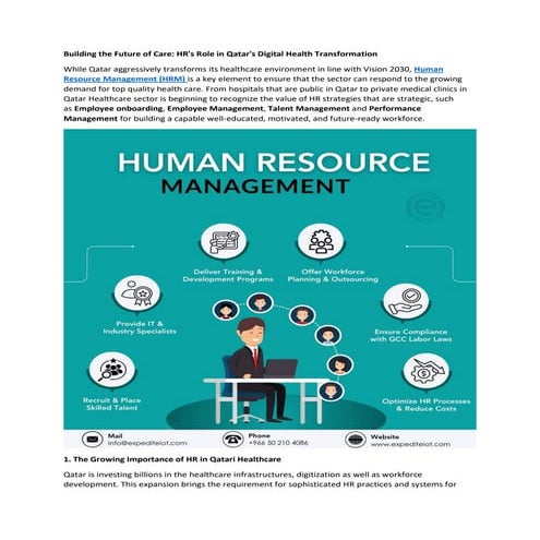 Building the Future of Care - HR's Role in Qatar's Digital Health ...