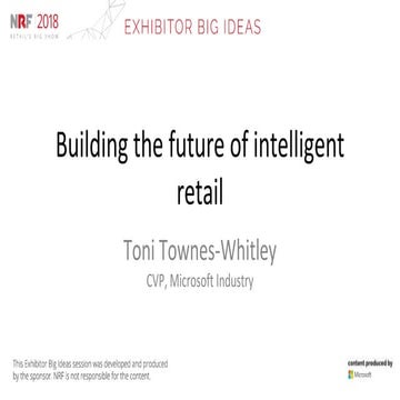 Building the Future of Intelligent Retail