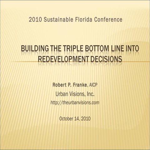 Building the triple bottom line.final