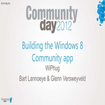 Building the windows 8 community app