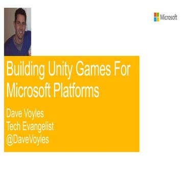 Building unity games for Microsoft platforms