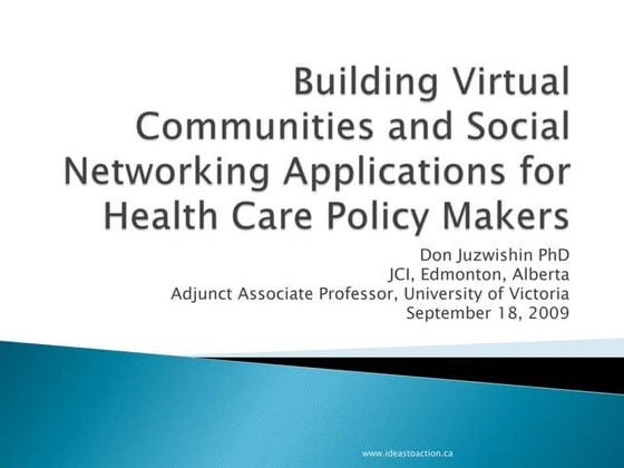 Building Virtual Communities And Social Networking Applications For