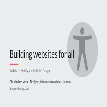 Building websites for all
