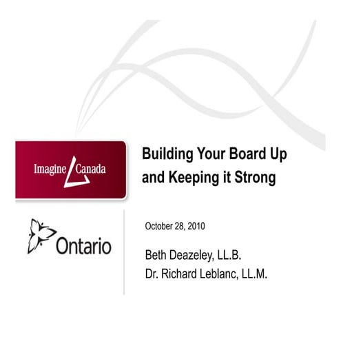 Building Your Board up and Keeping it Strong