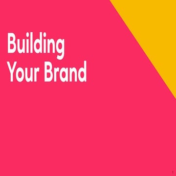 Building Your Brand