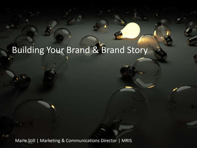 Building your brand and brand story
