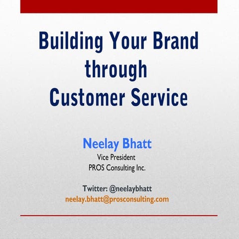 Building Your Brand Through Customer Service