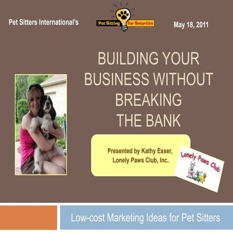 Low-Cost Marketing for Pet Sitters 
