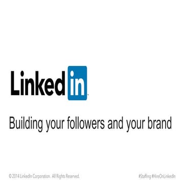 Building your followers and your brand