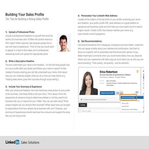 Building your Profile