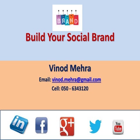 Building your Social Brand 