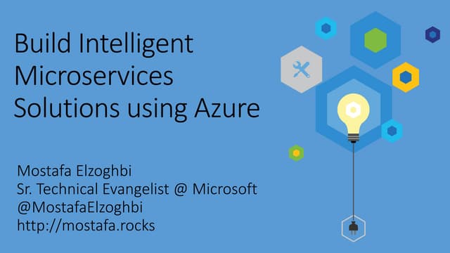 Build intelligent solutions using Azure