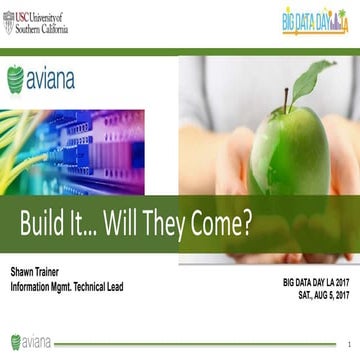  Build it…will they come by Shawn Trainer