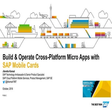 Build & Operate Cross-Platform Micro Apps with SAP Mobile Cards - #sitBCN