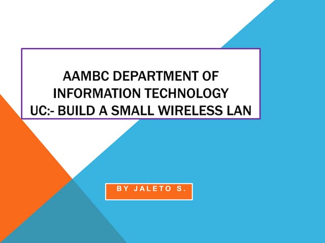 build small WLAN.pptx