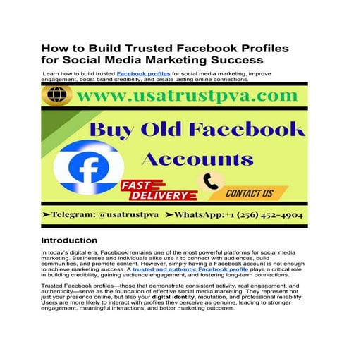 Build Trusted Facebook Profiles for Marketing Success.docx