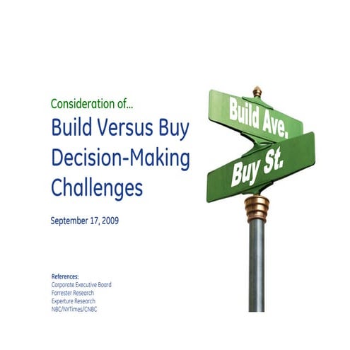 Build vs Buy Strategy