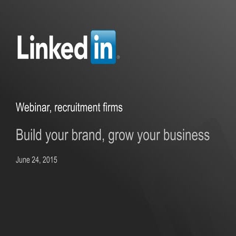 Build Your Brand, Grow Your Business [Webcast]