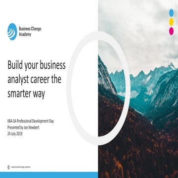Build your business analyst career the smarter way