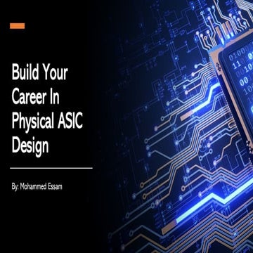 Build your career in physical ASIC design