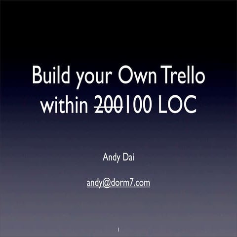 Build your own trello witihin 100 LOC (with Meteor)