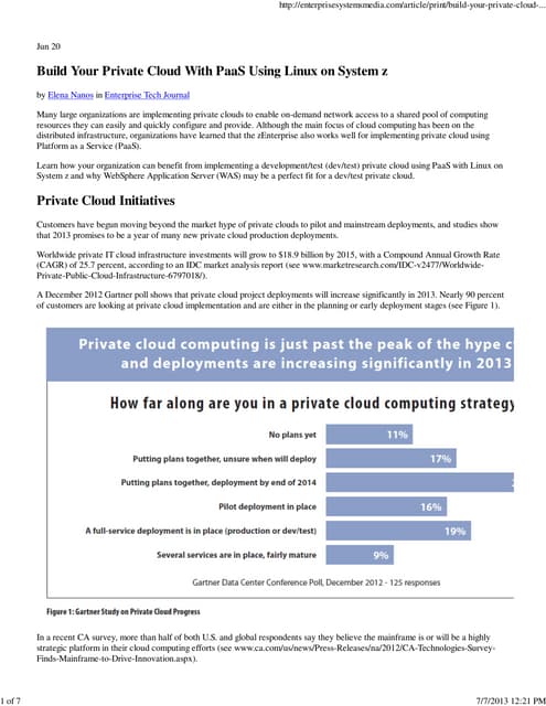 Build your private cloud with paa s using linuxz cover story enterprise tech ...