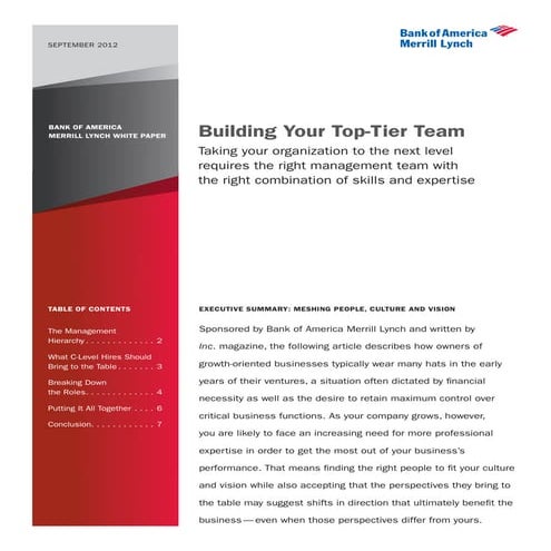 Build Your Top Tier Team 1, Gordon Curphy, PhD