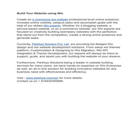 Build Your Website using Wix.pdf