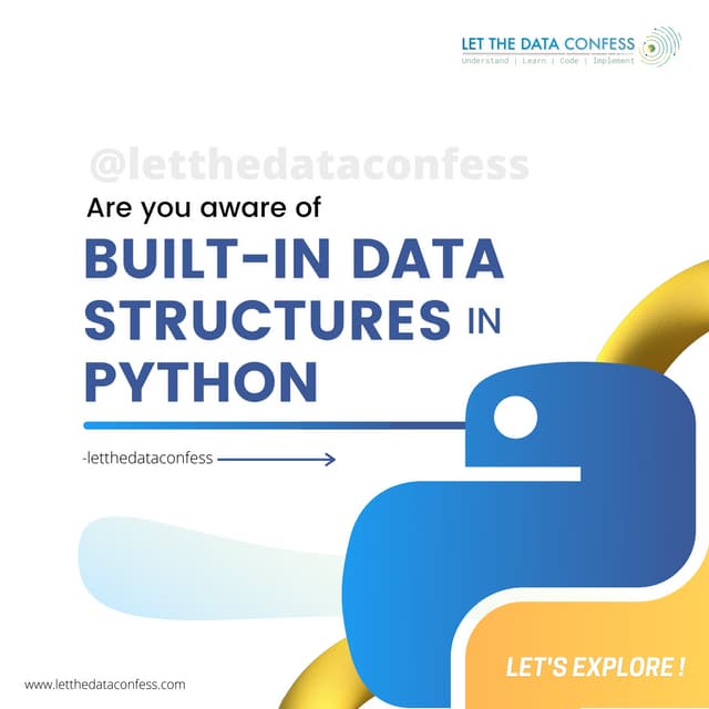 Built in data structures in python | PDF