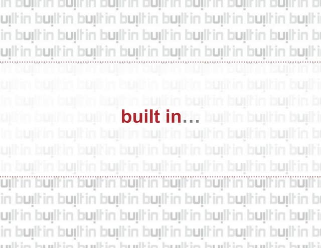 Built in intro