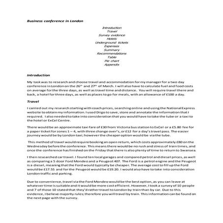 Buisness conference project