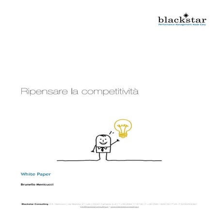 2013 Ripensare la competitività
