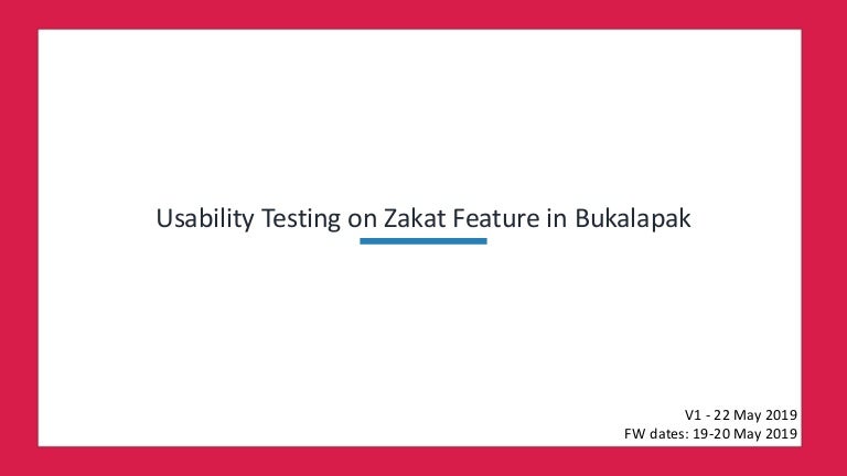 Bukalapak - Zakat Feature - Usability Testing (task 1) - v1