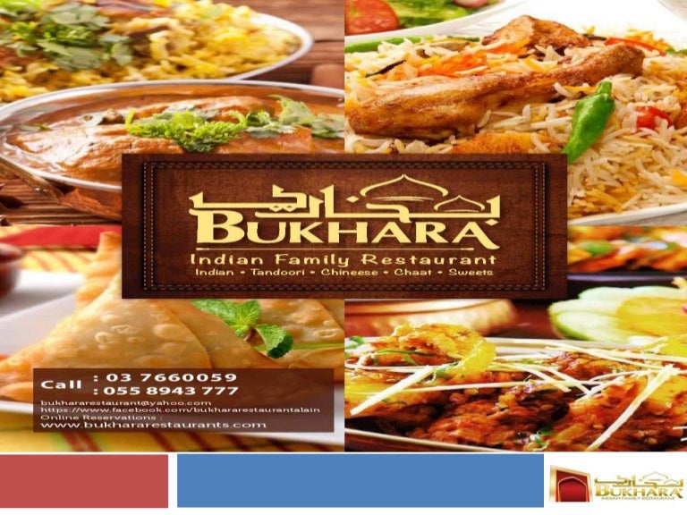 Bukhara restaurant menu in english