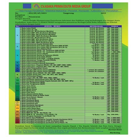 Buku Induk Siswa Sekolah Kurikulum Merdeka Sd Smp Sma Smk 2024 Pdf