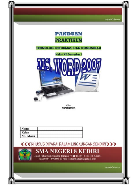 Soal praktek ms.word