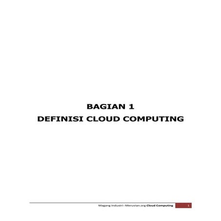 Cloud Computing Overview