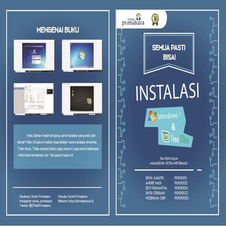 Buku instalasi Windows 7 dan Linux