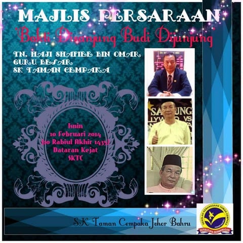 Buku Program Majlis Persaraan 