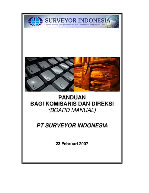 Buku panduan komisaris dan direksi